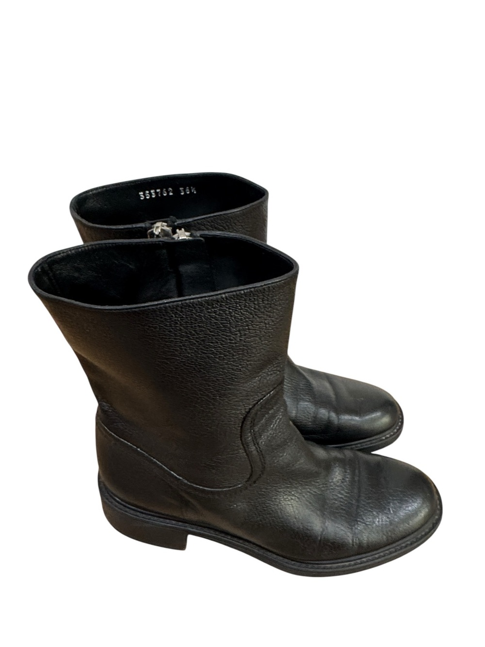 Gucci Maud Black Leather Mid-Calf Boots Size 36.5 - Picture 4 of 6